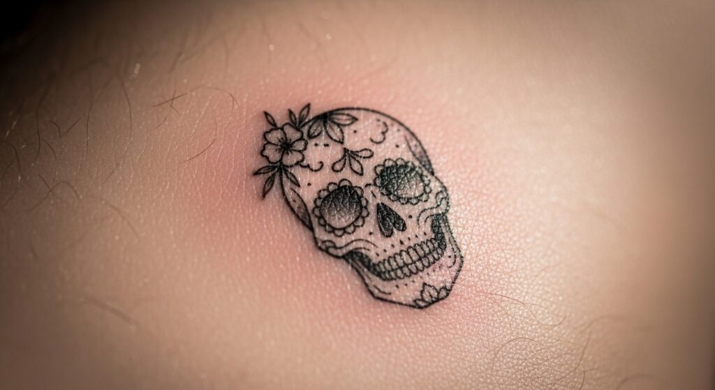 22 Beautiful Skull Tattoos Inspired by Dia de Muertos Tradition