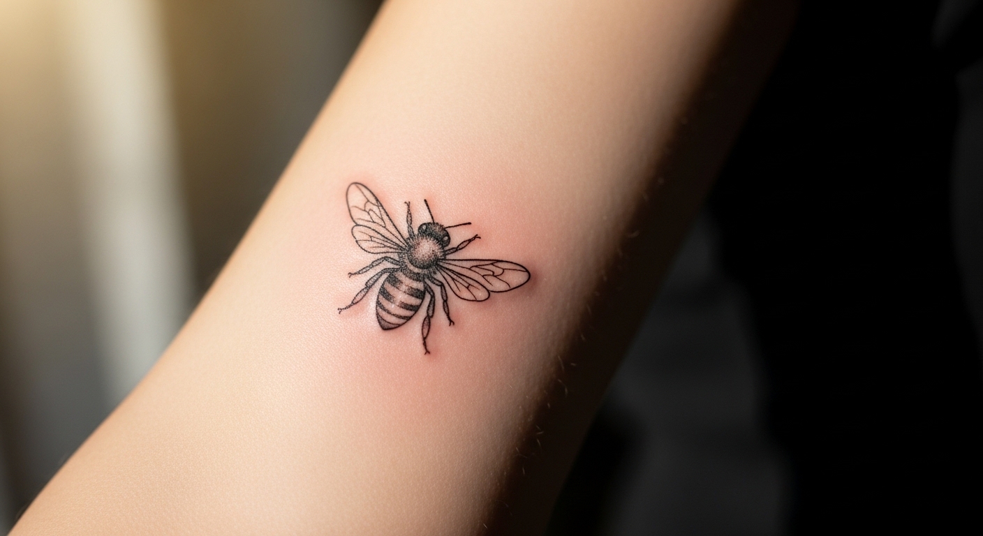 22 Beautiful Bee Tattoos for Devoted Environmental Advocates