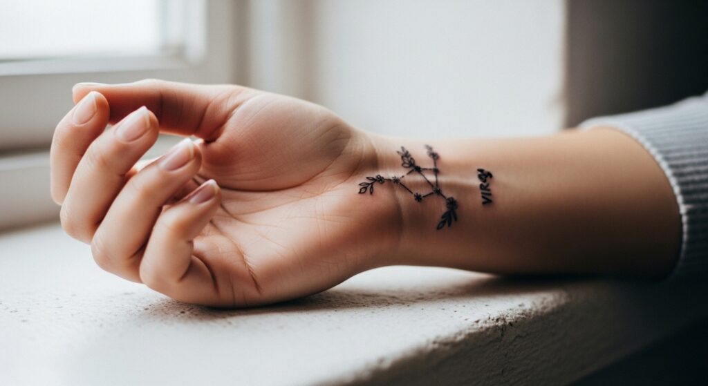 22 Elegant Virgo Tattoos for the Detail-Oriented and Devoted Woman