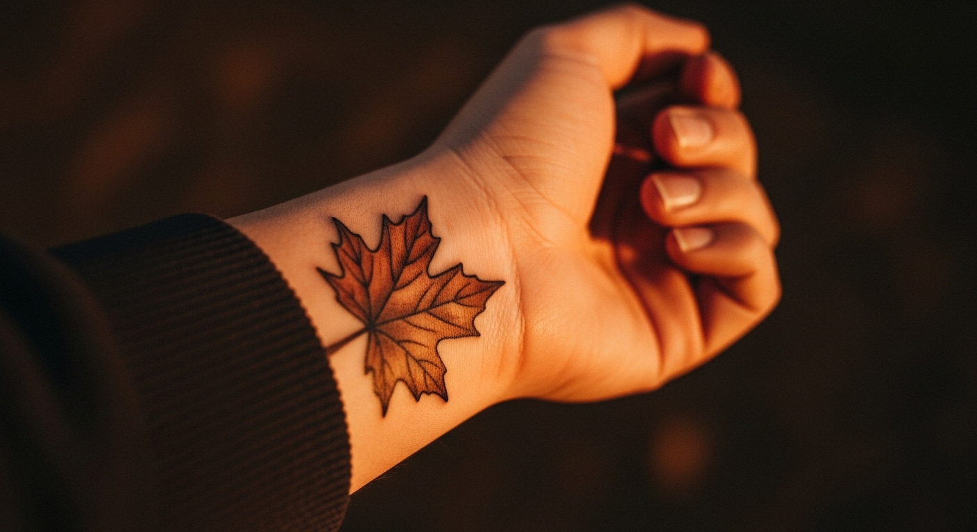22 Stunning Leaf Tattoos for People Who Live for Autumn Season