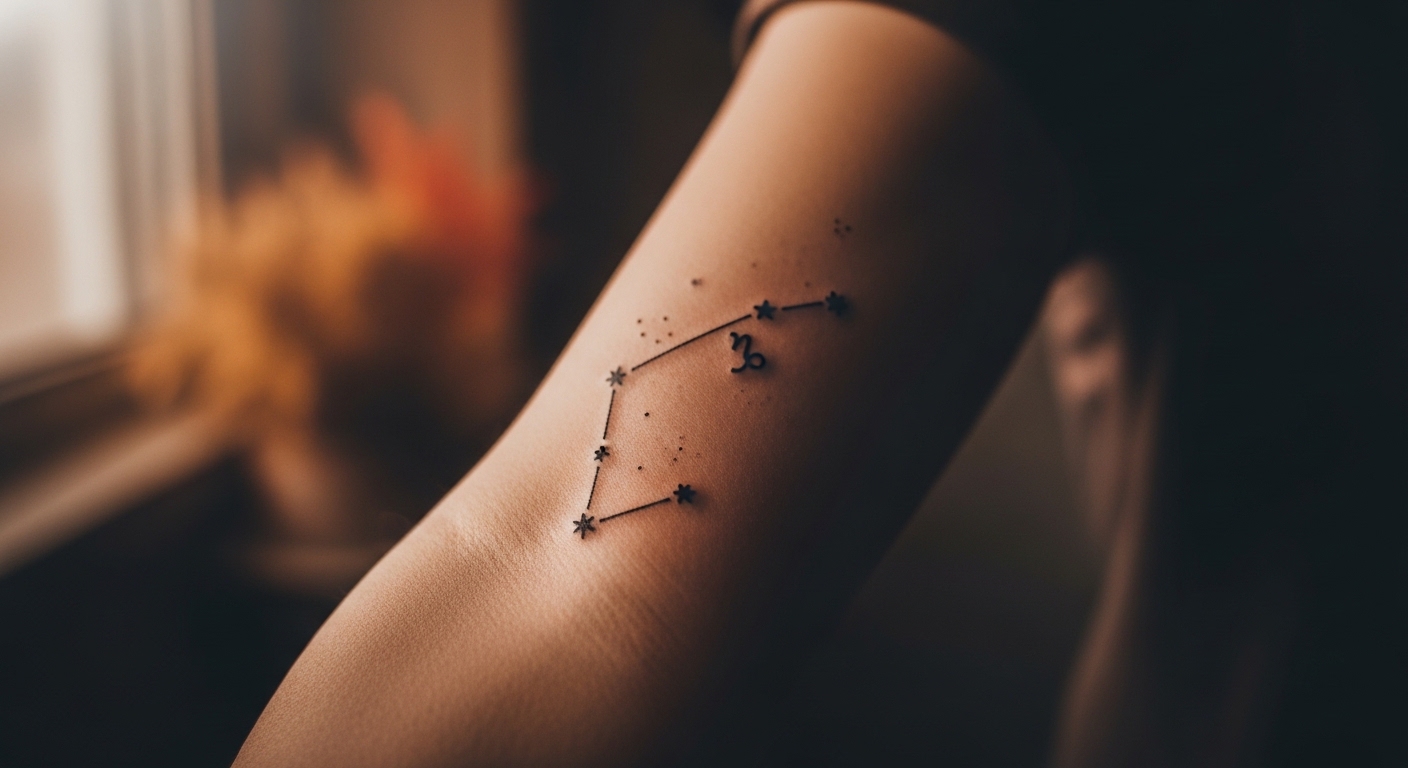 21 Tiny Capricorn Constellation Tattoos for Disciplined Dreamers