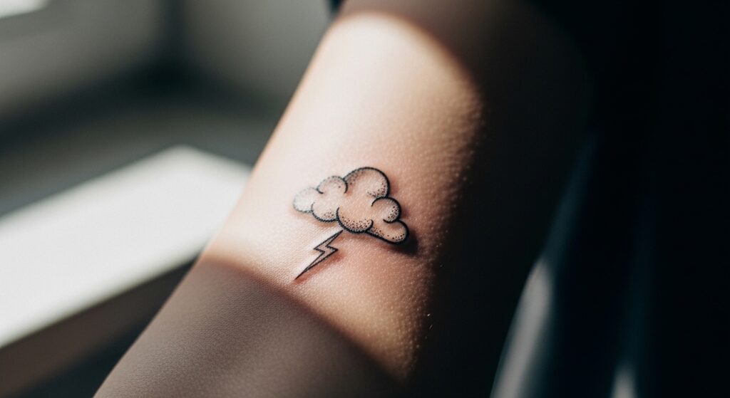 21 Meaningful Cloud and Rain Tattoos for People Who Love Storms