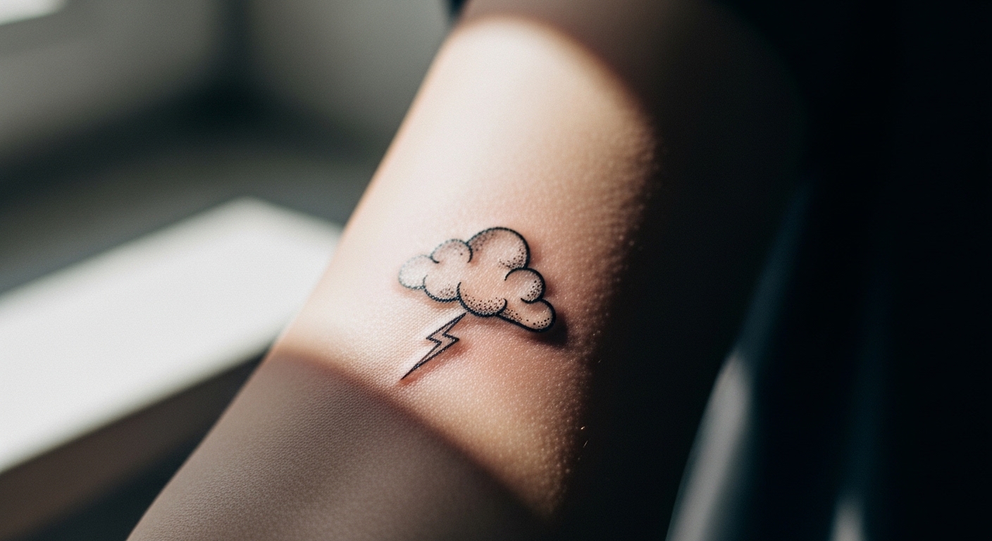 21 Meaningful Cloud and Rain Tattoos for People Who Love Storms