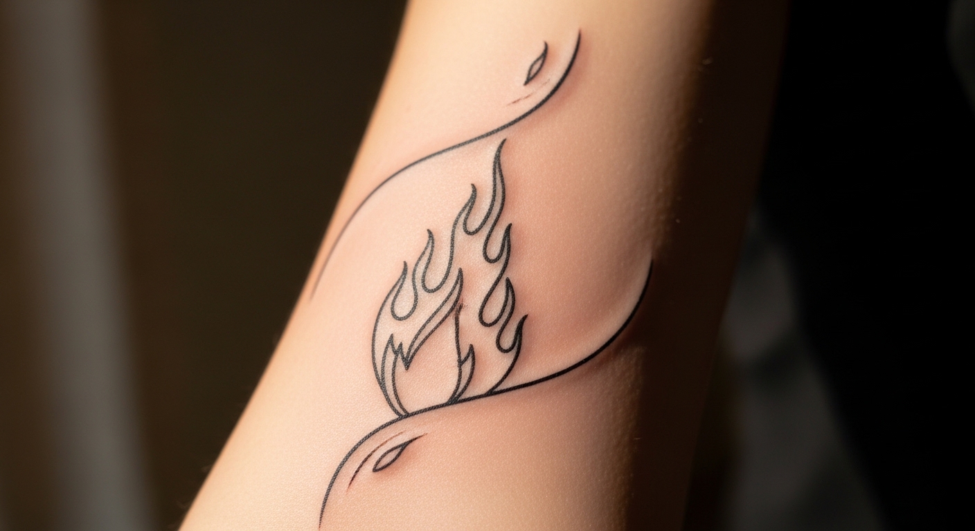 22 Powerful Fire Tattoos That Symbolize Unstoppable Inner Passion