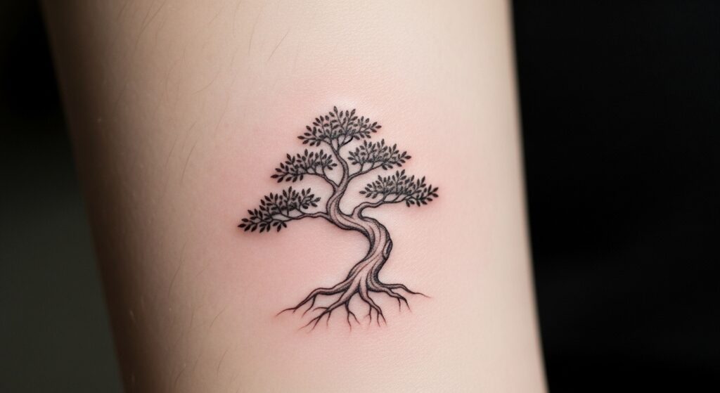 21 Meaningful Bonsai Tattoos Celebrating Patience and Slow Growth